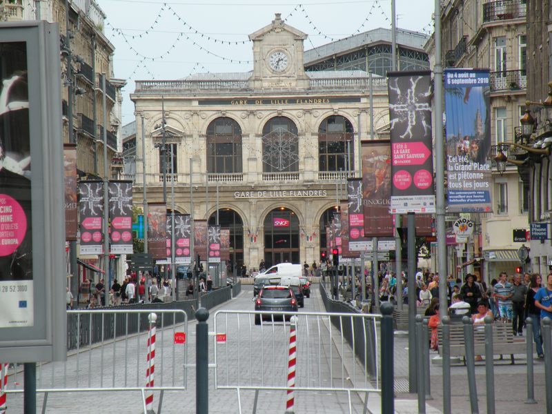  Gare de Lille Flandres au bout de la rue Faidherbe
